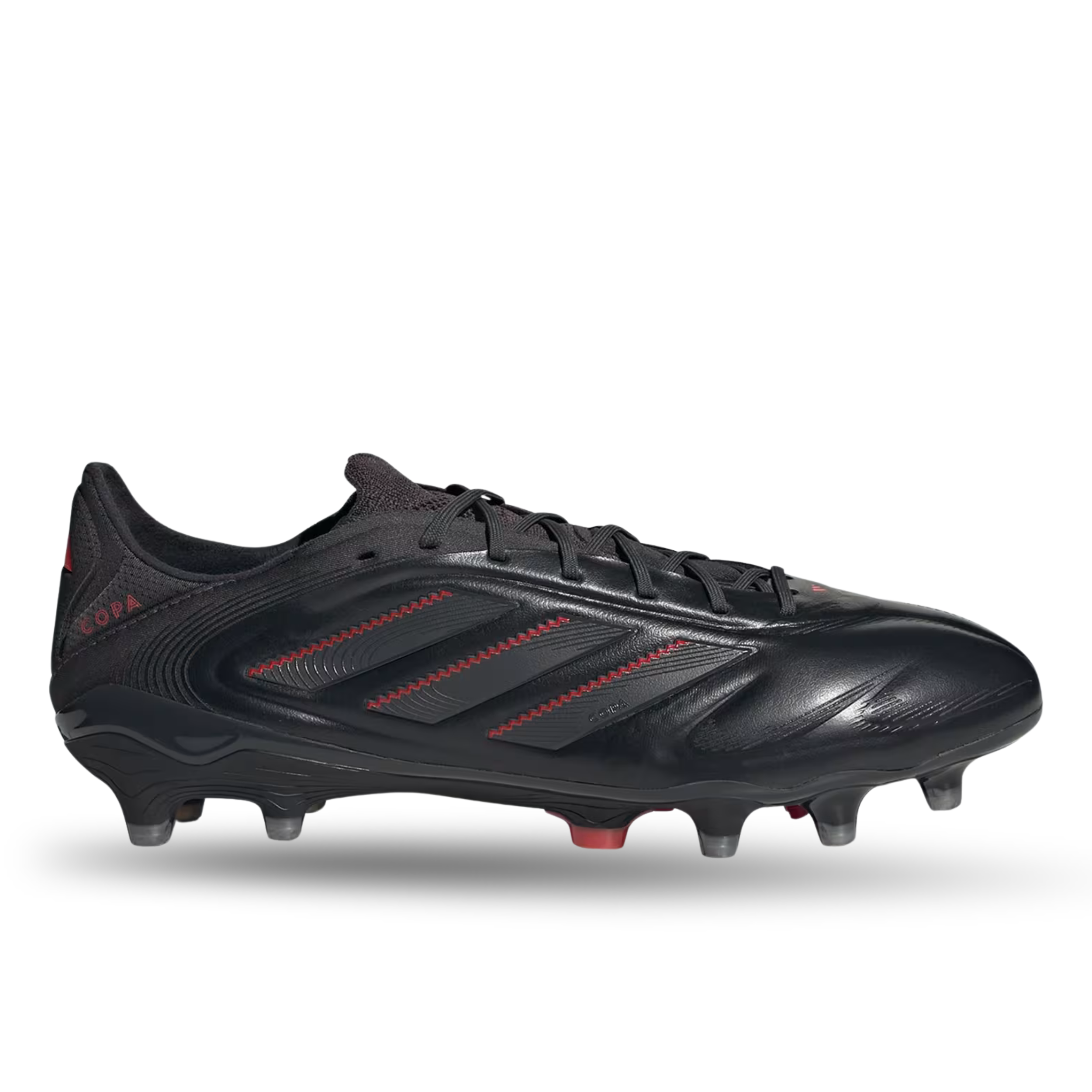 adidas Copa Pure III Elite FG Soccer Cleats (Black/Carbon/Lucid Red)