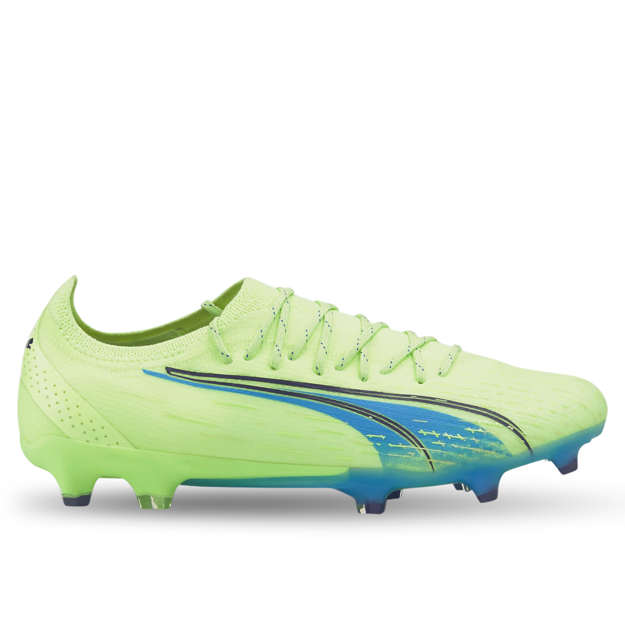Puma Ultra Ultimate FG/AG Soccer Cleats (Fizzy Light/Parisian Blue)