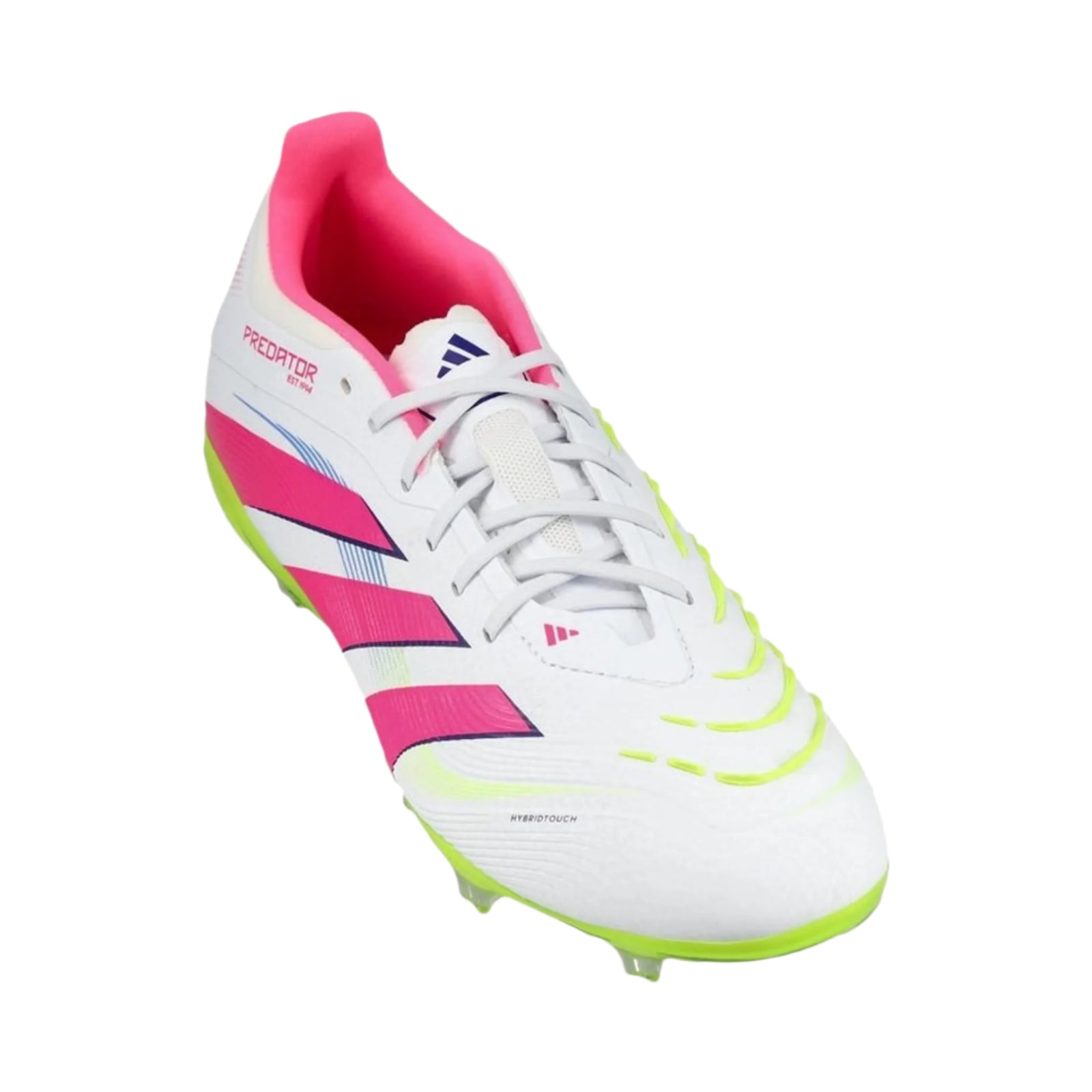 adidas Predator Elite FG J (White/Lucid Pink/Lucid Lemon)