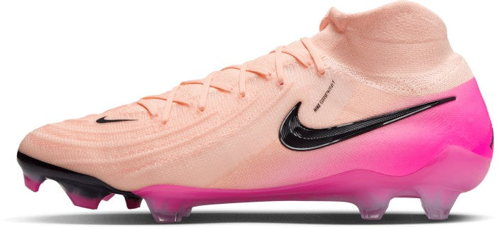 Nike Phantom Luna II Elite FG Soccer Cleats (Crimson Tint/Black-Pink Blast)