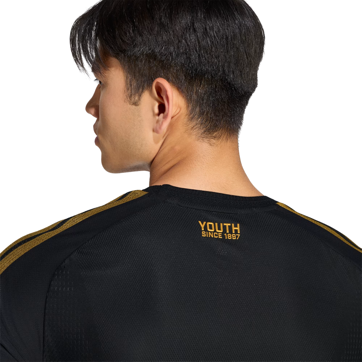 adidas Mens Juventus Authentic Third Jersey 26/27 (Black/Gold)