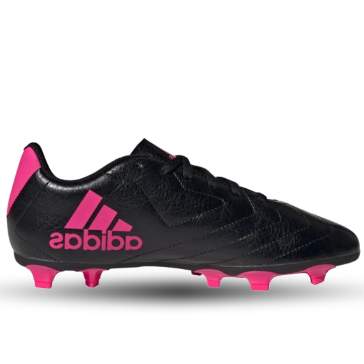 Botas de fútbol adidas Jr. Goletto FG (Negro/Rosa)