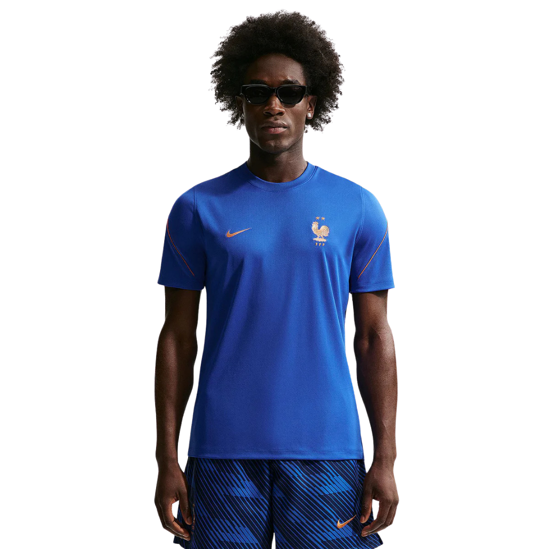 Nike France Strike Gameday Jersey 2026 (Game Royal/Metallic Copper)