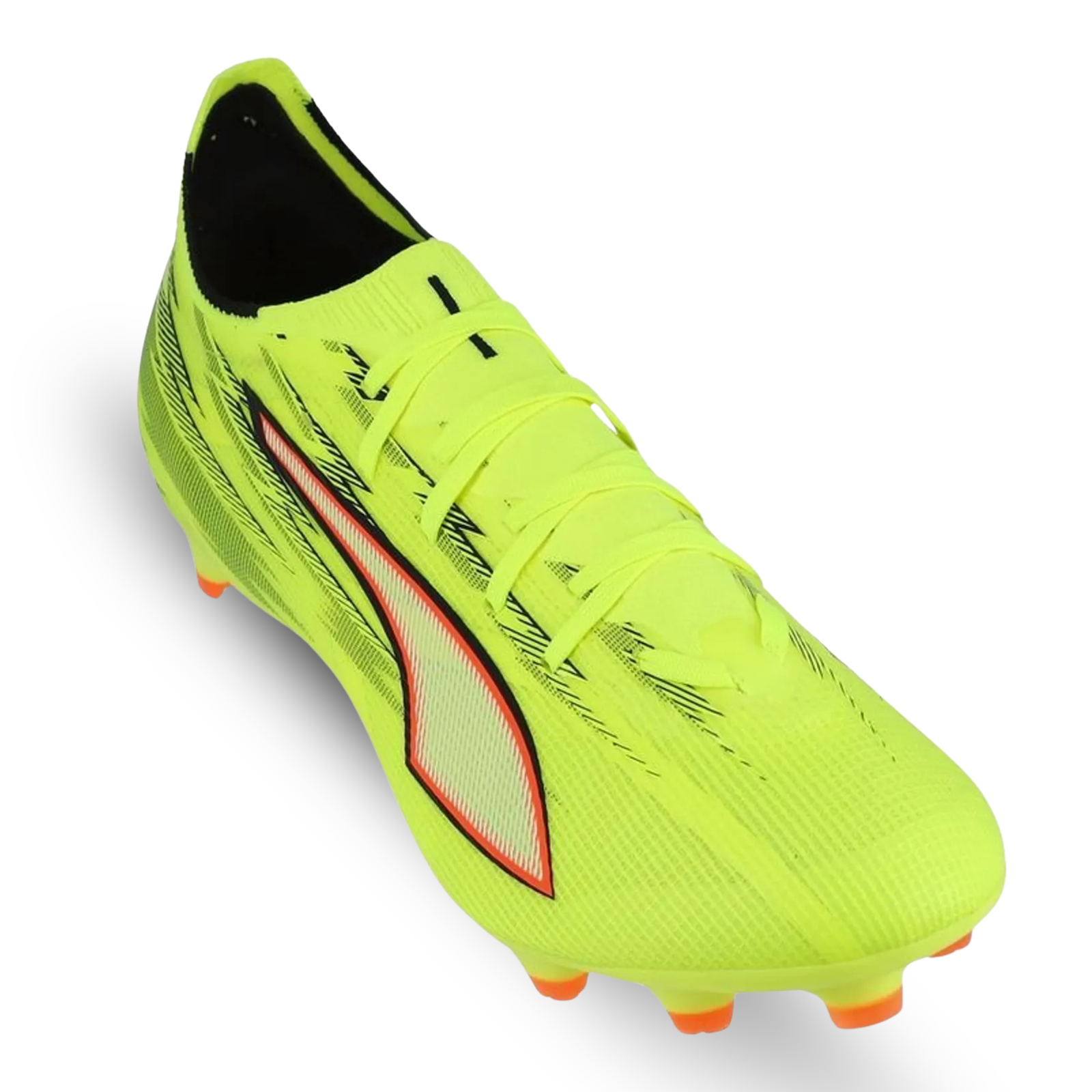 Puma Ultra 6 Match FG/AG Soccer Cleats (Yellow Alert/Glowing Red)