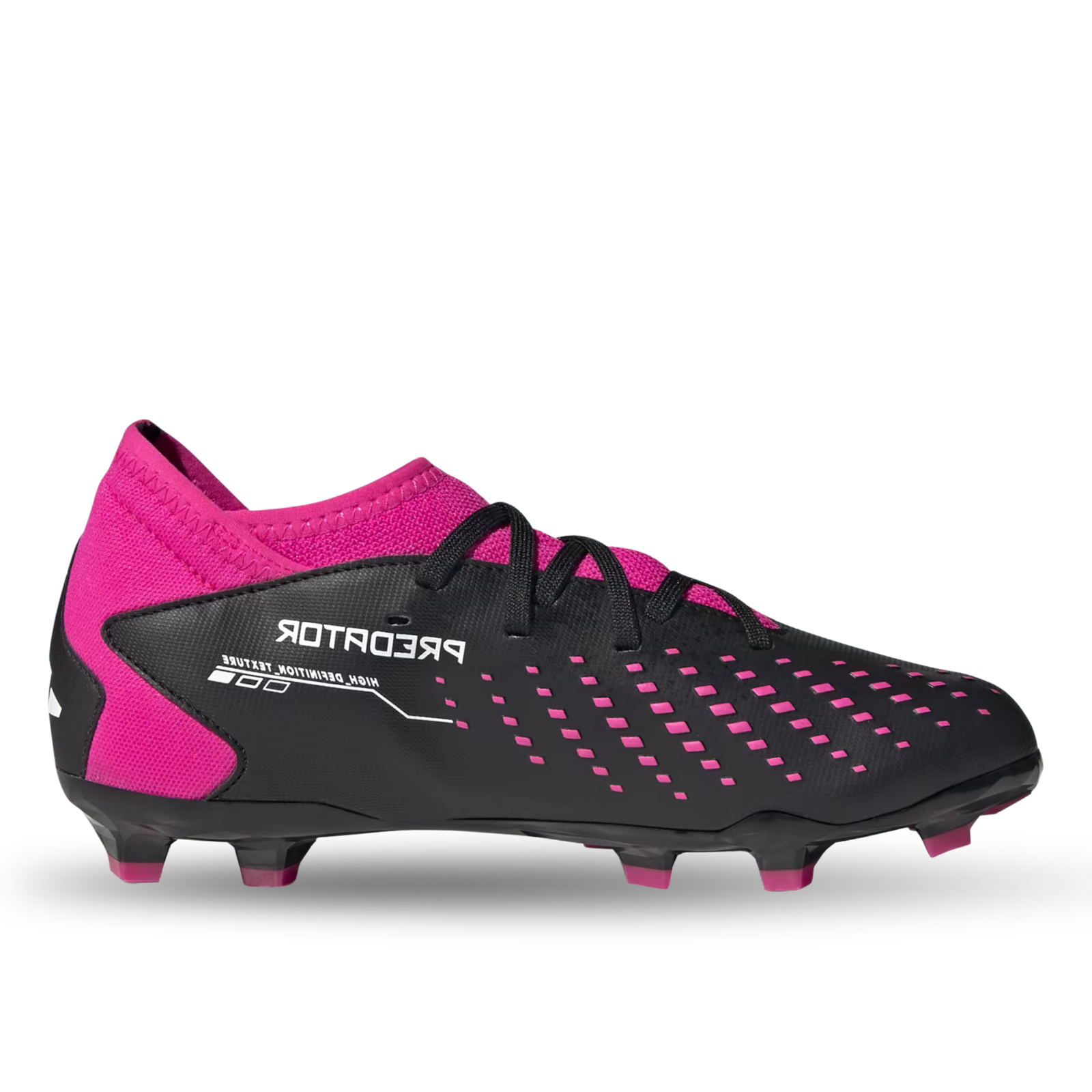 adidas Jr. Predator Accuracy.3 FG Tacos de fútbol (Core Black/Team Shock Pink)
