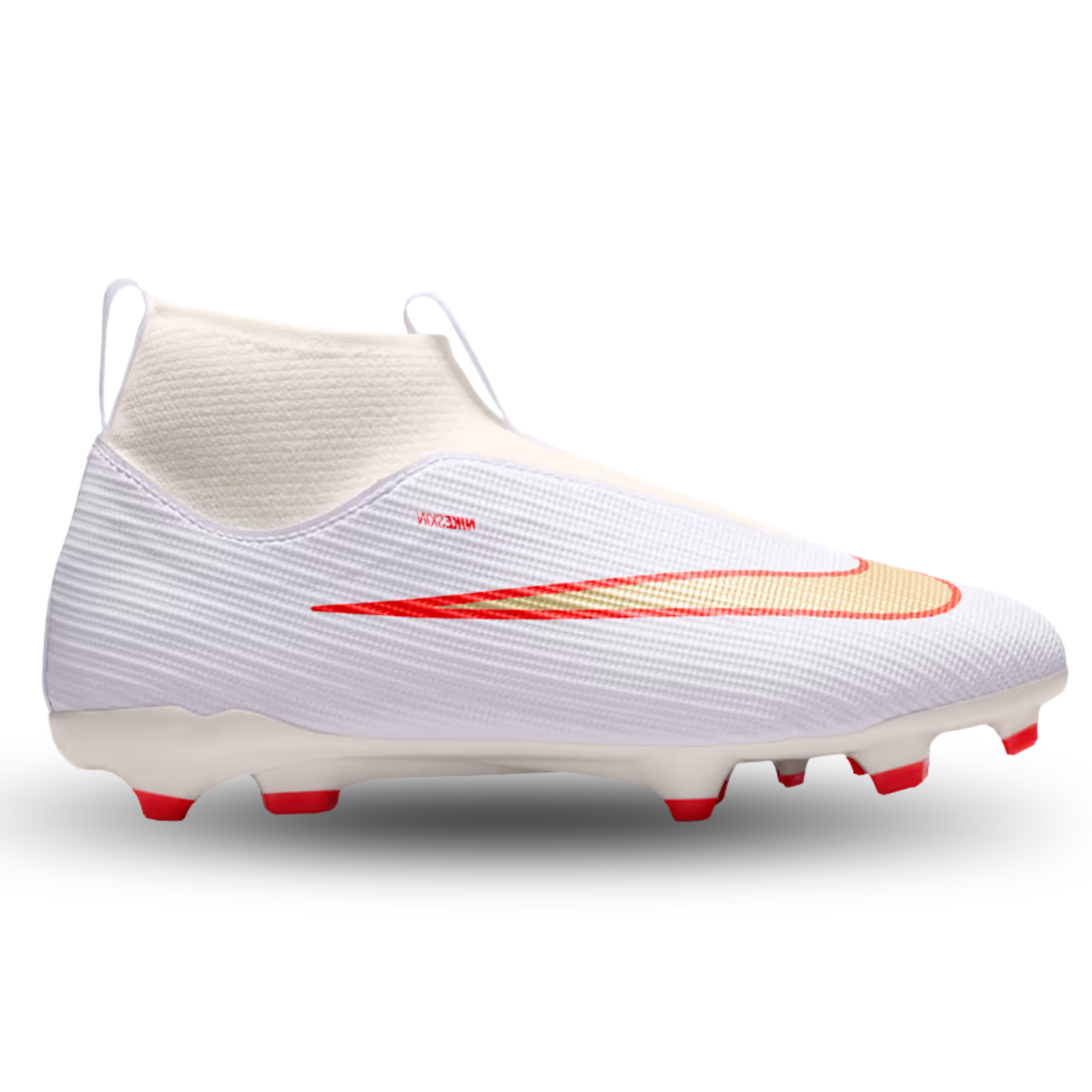 Nike Jr. Superfly 11 Academy FG/MG Soccer Cleats (White/Blur-Bright Crimson)