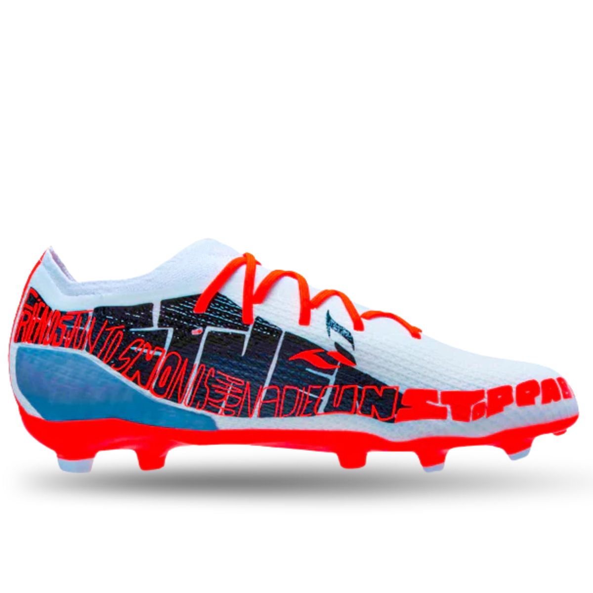 Botas de fútbol adidas Jr. X Speedportal Messi.1 FG (Blanco/Rojo solar)