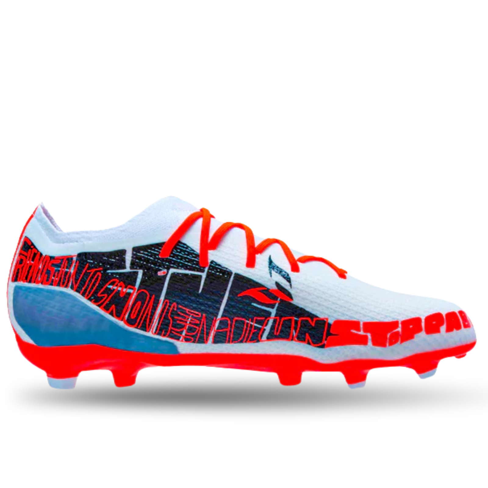 Botas de fútbol adidas Jr. X Speedportal Messi.1 FG (Blanco/Rojo solar)
