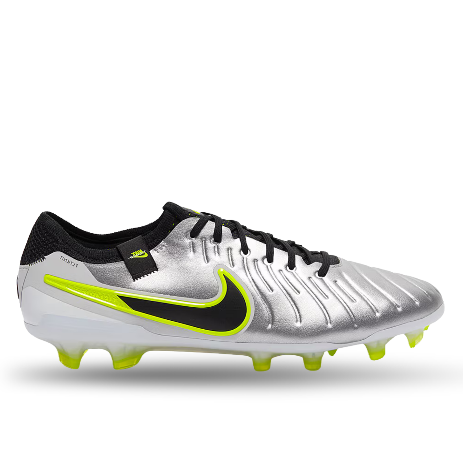 Nike Legend 10 Elite FG Soccer Cleats (Metallic Silver/Black-Volt)