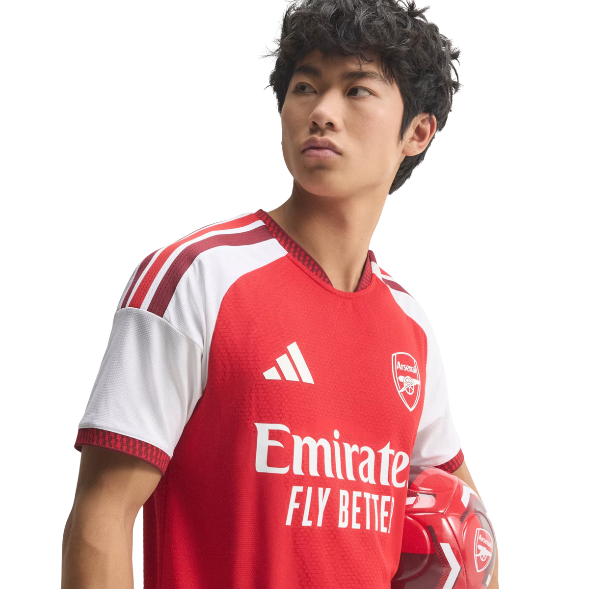 adidas Mens Arsenal Authentic Home Jersey 26/27 (Red)
