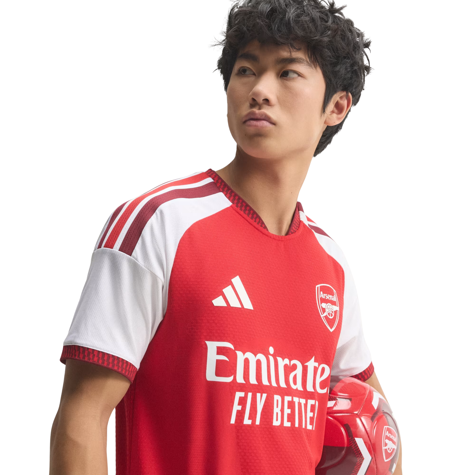 adidas Mens Arsenal Authentic Home Jersey 26/27 (Red)