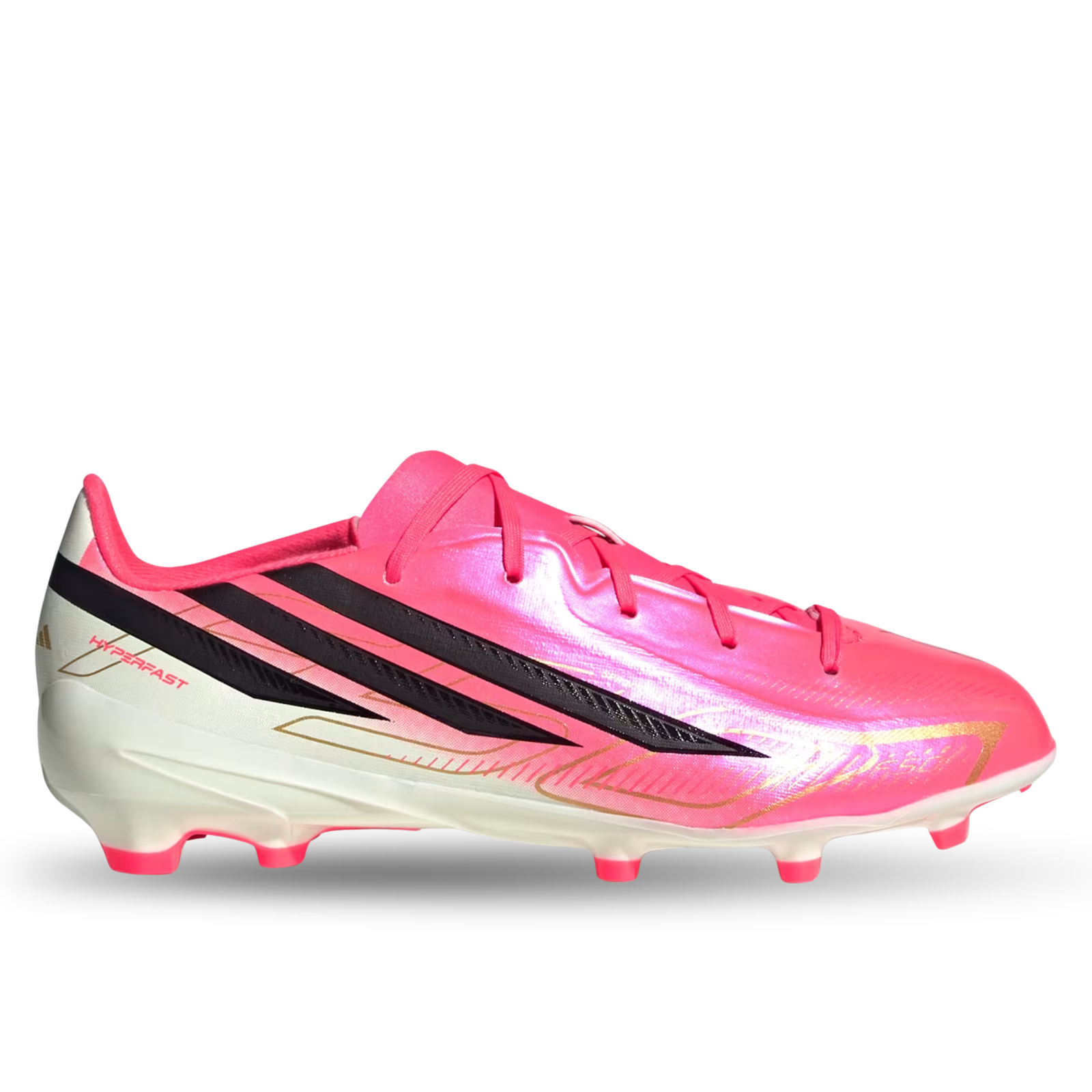 adidas F50 Hyperfast League FG Youth Soccer Cleats (Pink/White)
