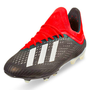 Adidas Jr. X 18.1 FG Firm Ground Soccer Cleats (Black/Active Red)