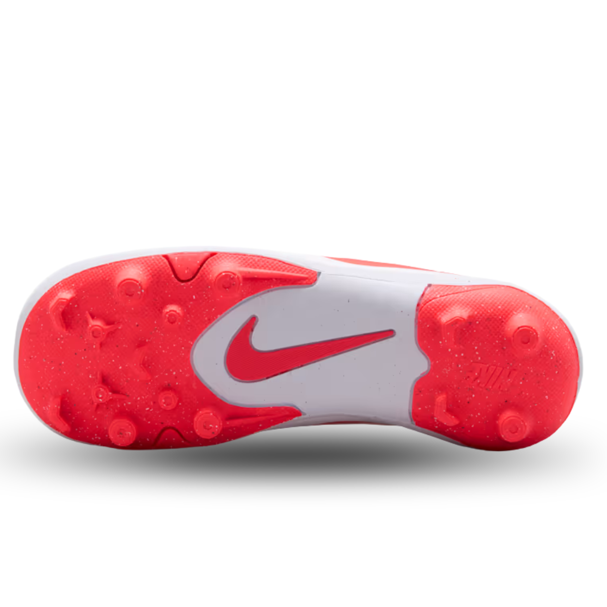 Nike Jr. Tiempo Maestro Flex FG/MG PS Soccer Cleats (White/Blur-Bright Crimson)