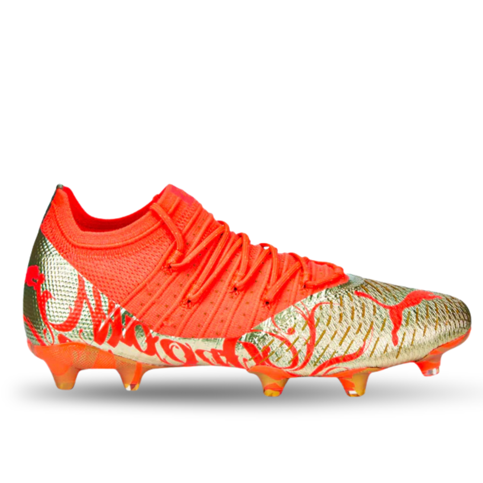 Puma Neymar Jr. Future Z 1.4 Firm Ground Soccer Cleats (Fiery Coral Gold)