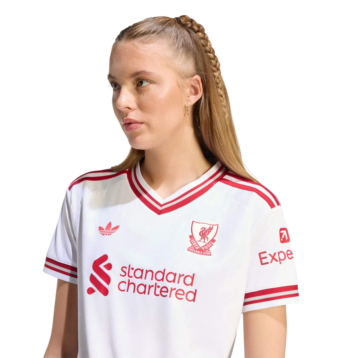 adidas Women’s Liverpool Away Jersey 26/27 (White/Red)