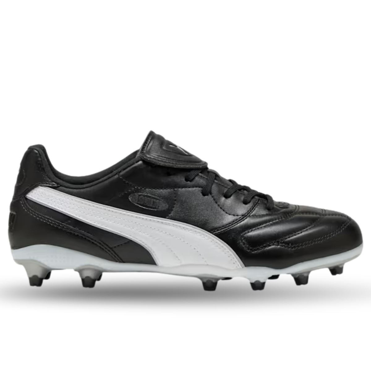 Puma King Liga FG/AG Soccer Cleats (Black/White)
