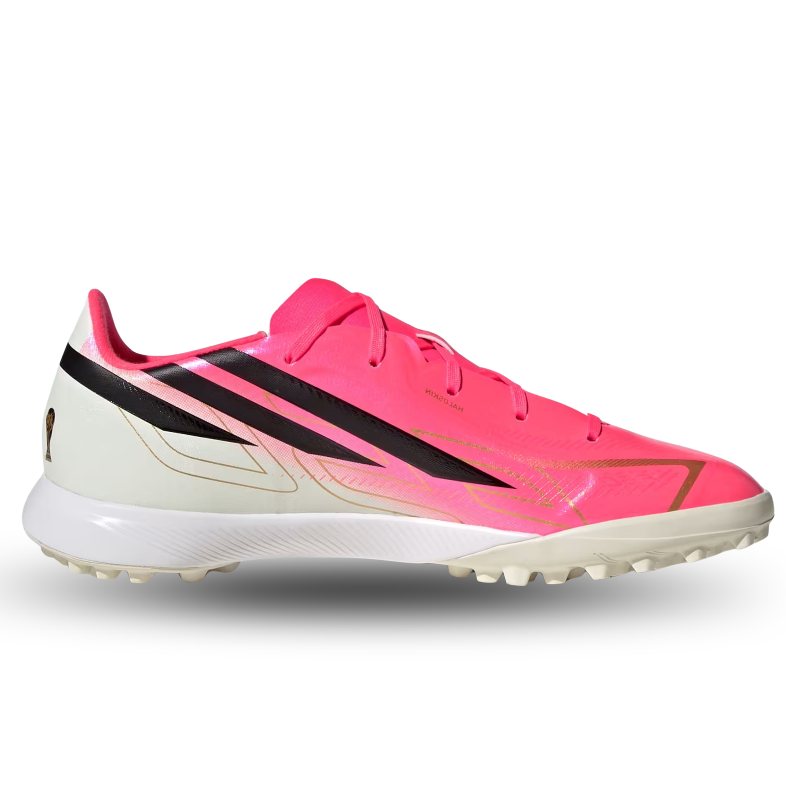 adidas Youth F50 Hyperfast League Turf Soccer Shoes (Pink)