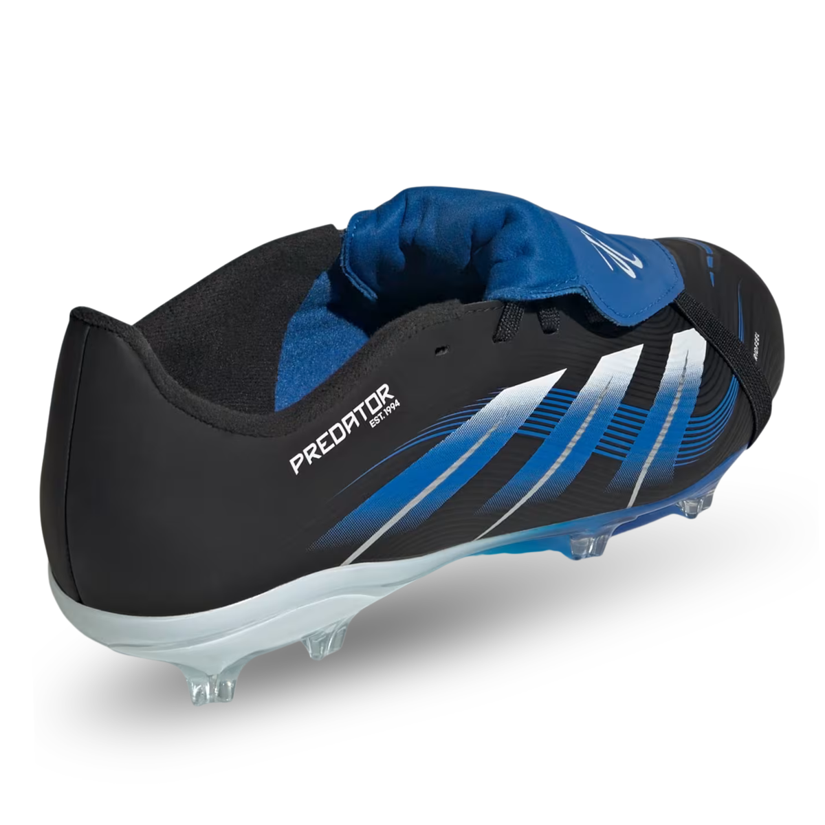 adidas Youth Predator League Jude Bellingham Edition Fold-Over Tongue FG/MG Soccer Cleats (Black/White/Blue)