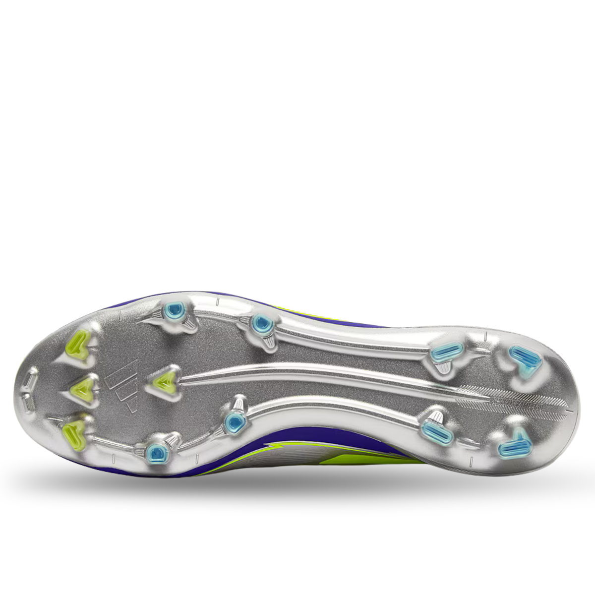 adidas F50 Messi Elite FG Soccer Cleats (Silver Metallic/Lucid Blue)