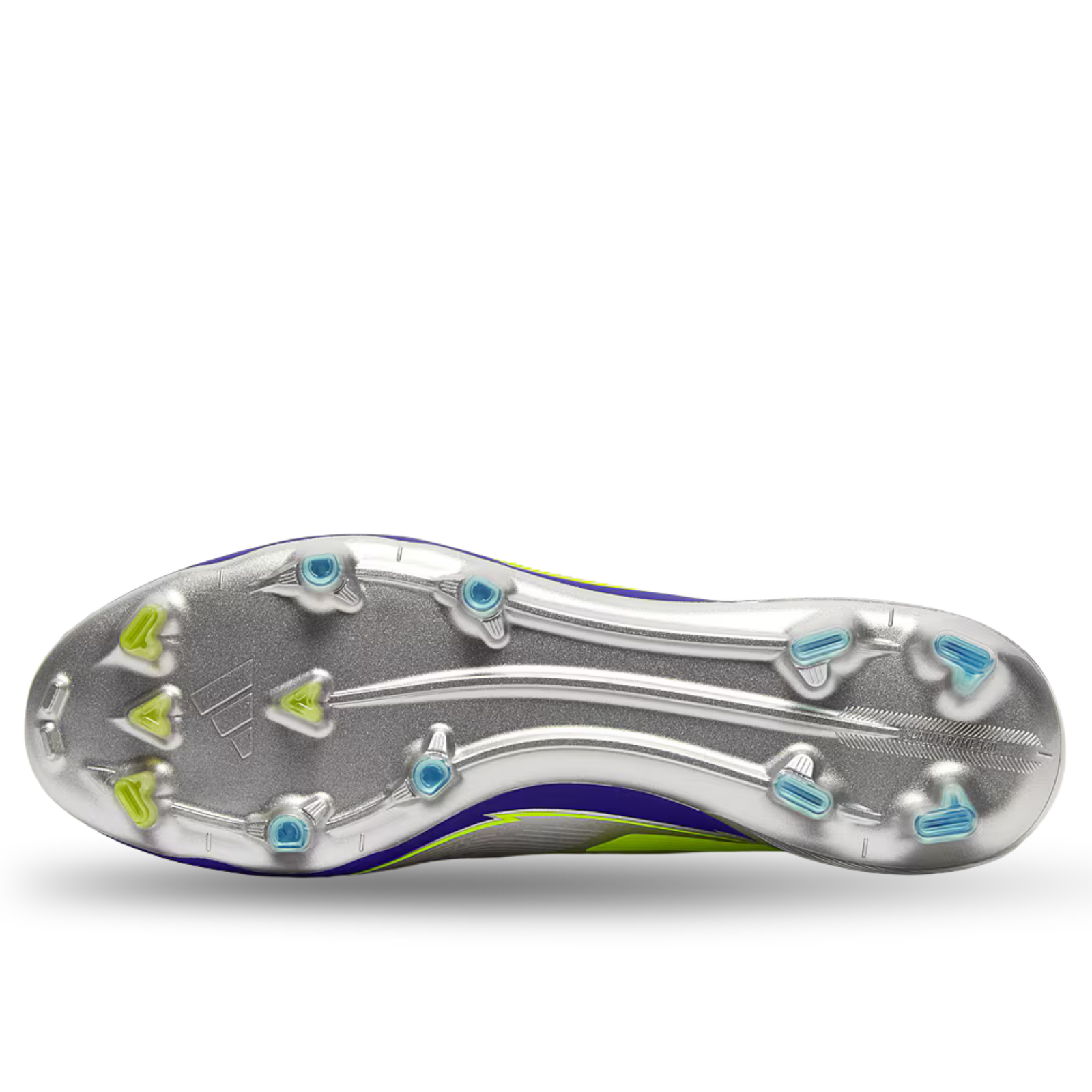 adidas F50 Messi Elite FG Soccer Cleats (Silver Metallic/Lucid Blue)