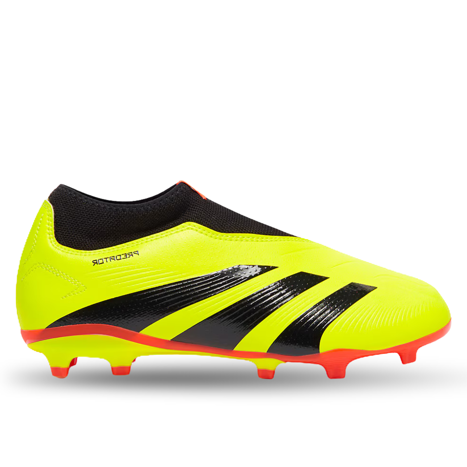 adidas Jr. Predator League LL FG Soccer Cleats (Solar Yellow/Black/Solar Red)