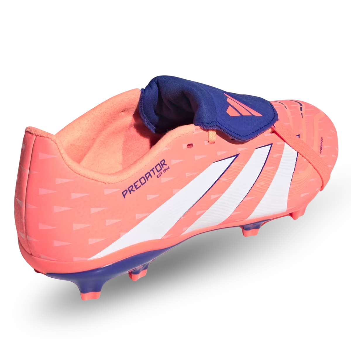 adidas Youth Predator League Fold-Over Tongue Firm/Multi Ground Junior Soccer Cleats (Coral/White/Orange)