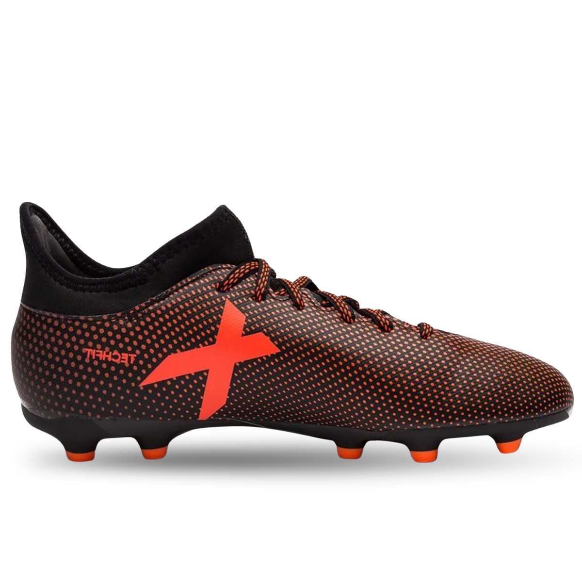 adidas Jr. X 17.3 FG Soccer Cleats (Black/Solar Red)