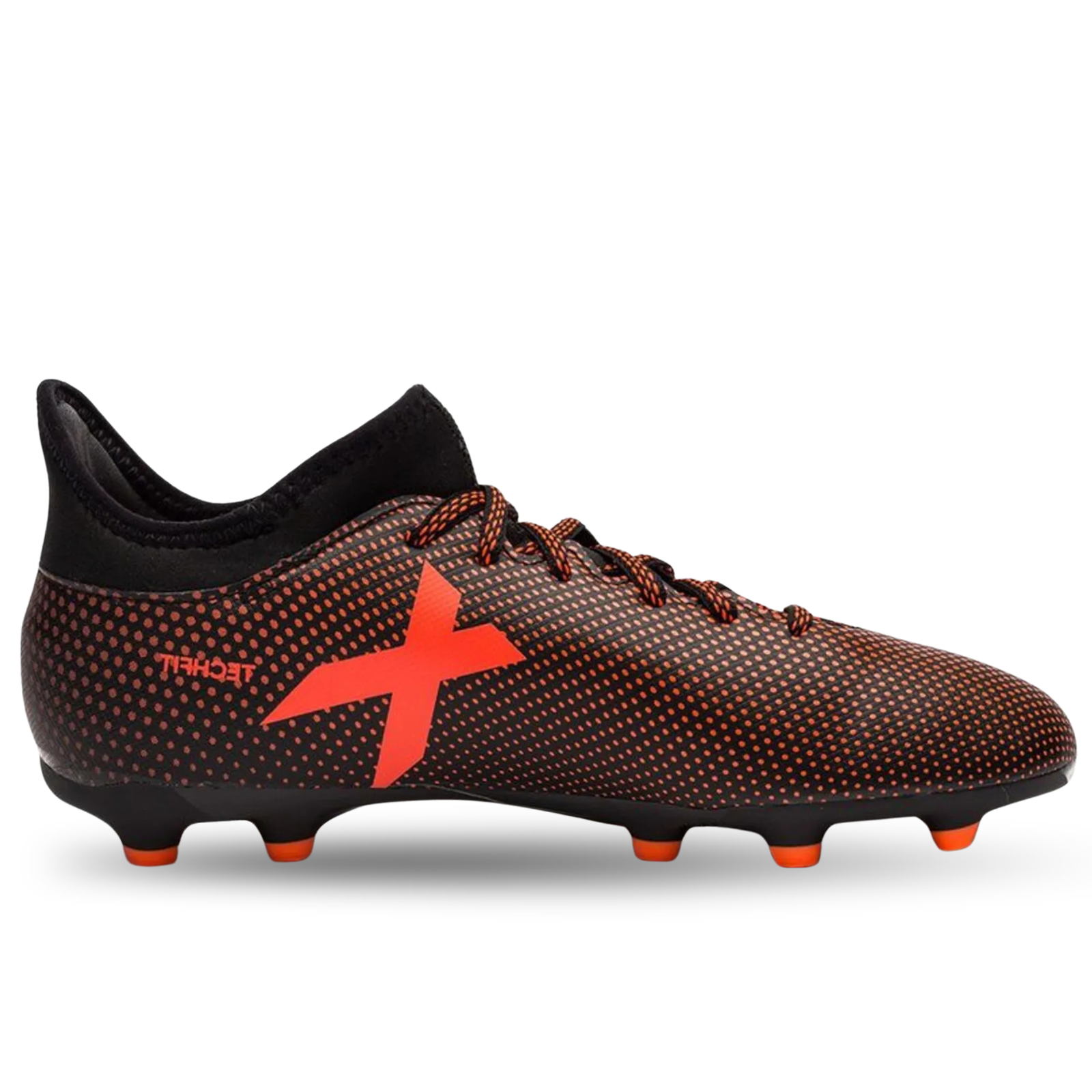 adidas Jr. X 17.3 FG Soccer Cleats (Black/Solar Red)