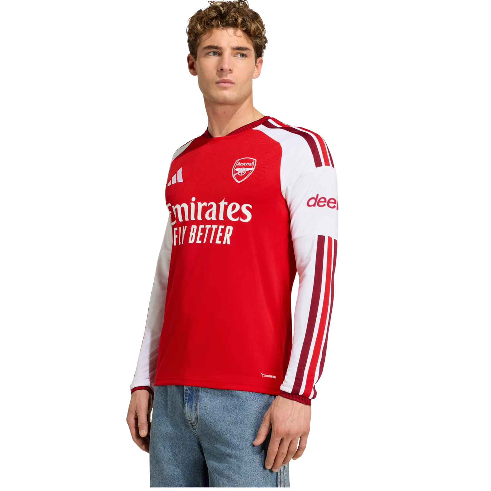 adidas Mens Arsenal Long Sleeve Home Jersey 26/27 (Better Scarlet)