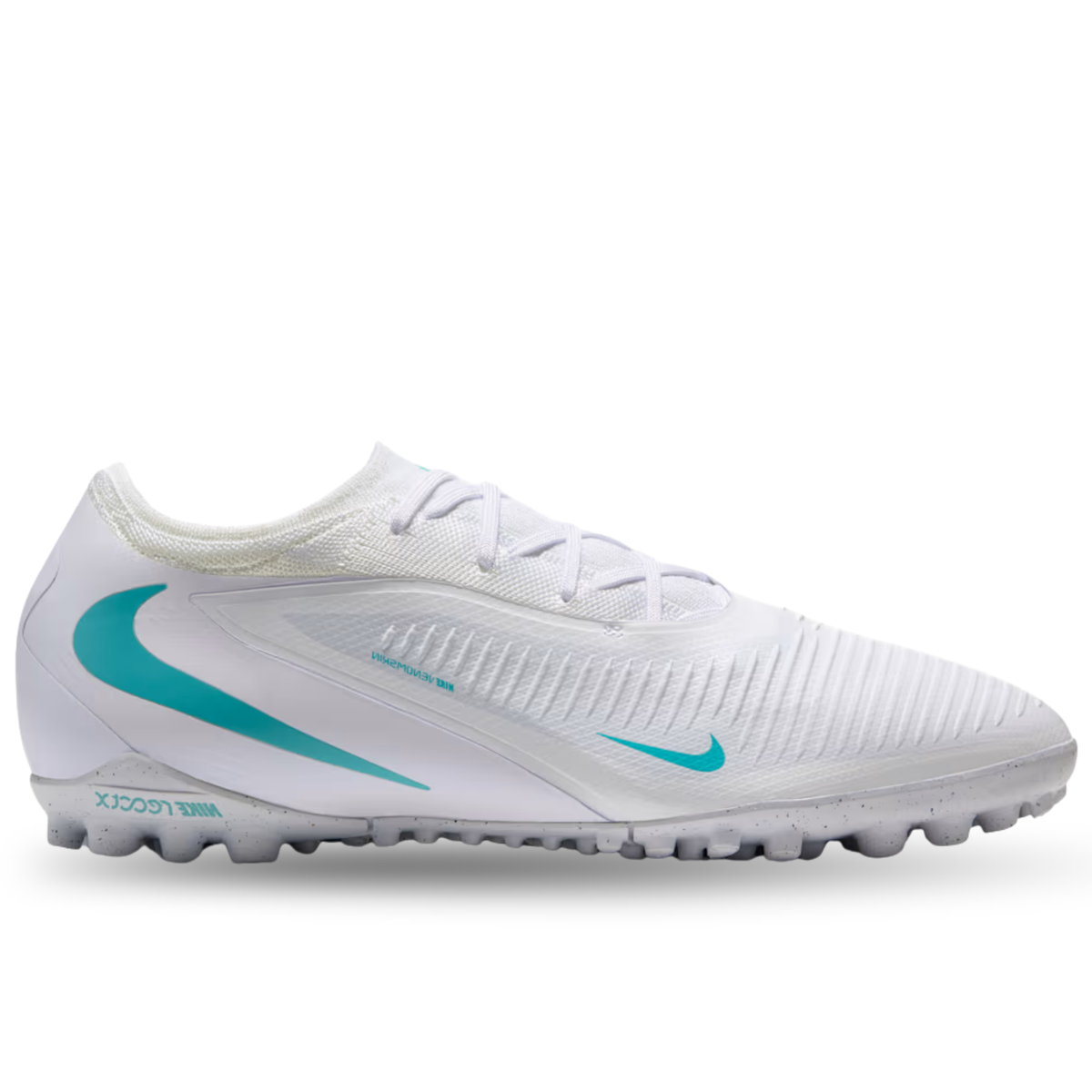 Nike ReactX Phantom 6 Low Pro TF Soccer Shoes (White/Dusty Cactus)