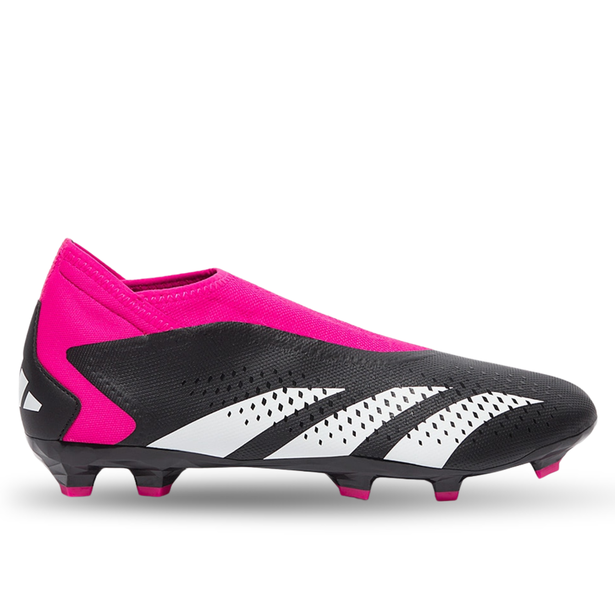 adidas Predator Accuracy.3 Laceless FG Tacos de fútbol (Core Black/Team Shock Pink)