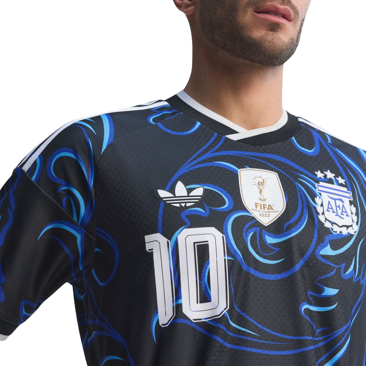 adidas Mens Argentina Messi Authentic Away Jersey 26/27 (Blue)