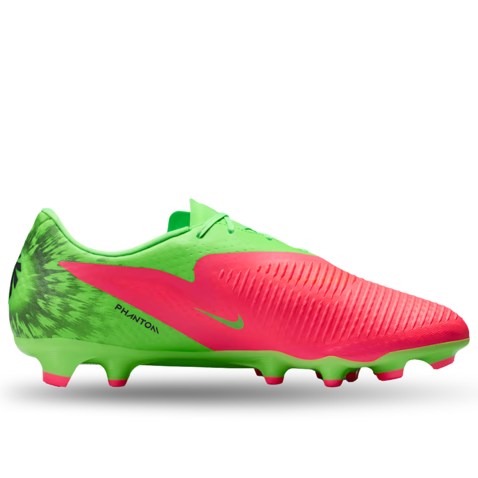 Nike Phantom 6 Low Academy EH FG/MG Soccer Cleats (Hot Punch/Black/Green Strike)