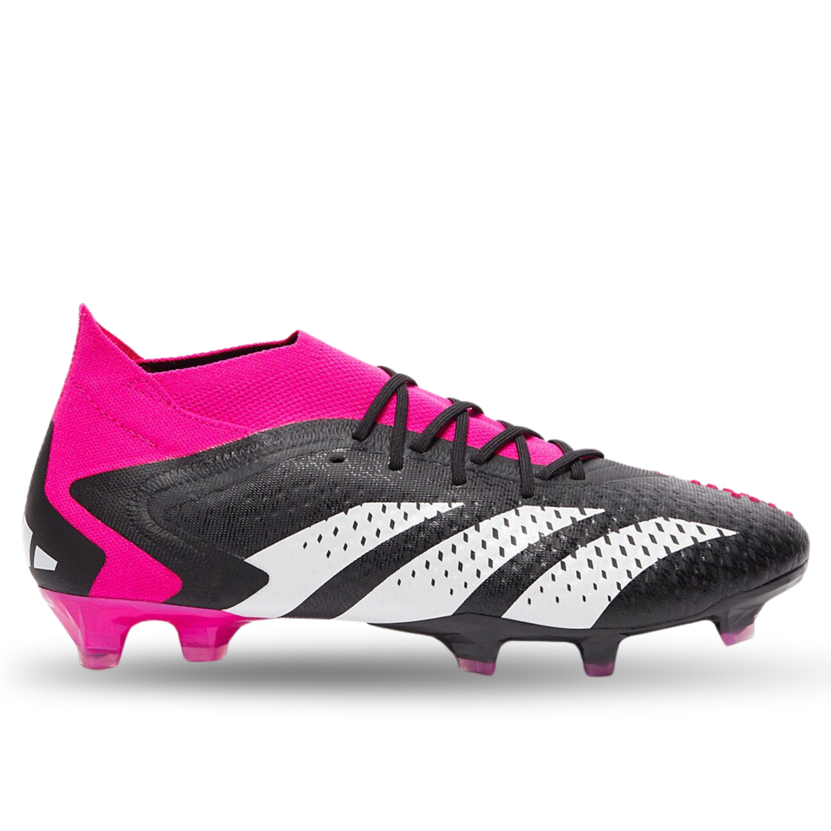 adidas Predator Accuracy.1 Firm Ground Soccer Cleats (Core Black/Team Shock Pink)