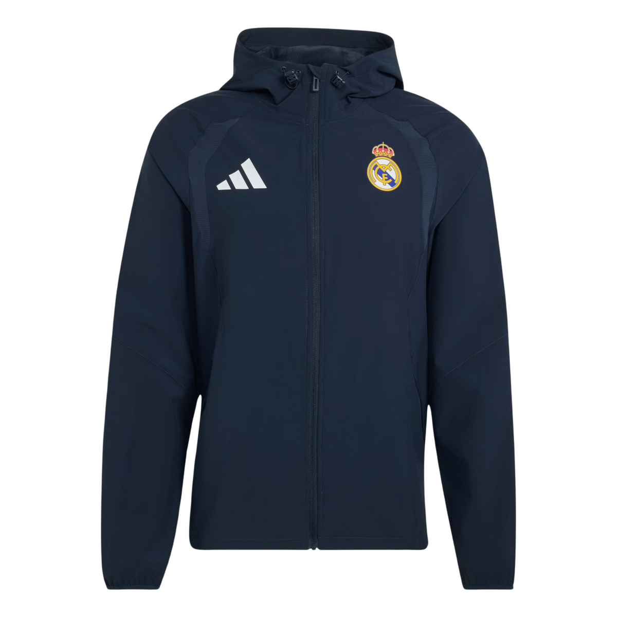 adidas Real Madrid Tiro Travel Full-Zip Windbreaker Jacket 26/27 (Navy)