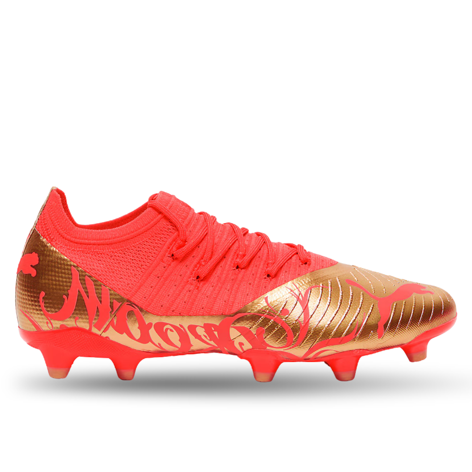 Botas de fútbol Puma Future Z 2.4 Neymar Jr FG/AG (Coral ardiente/Oro)
