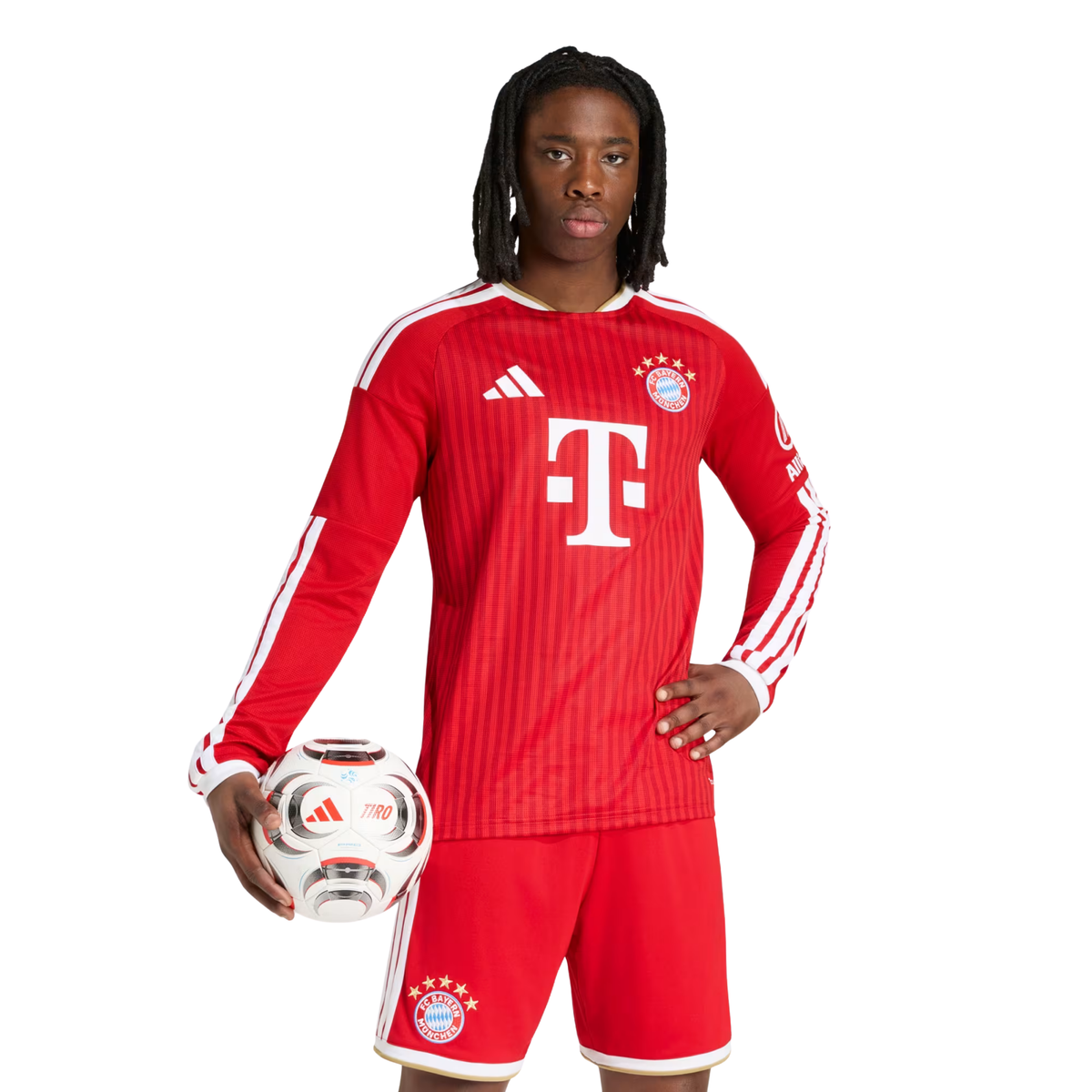 adidas Bayern Munich Long Sleeve Home Jersey 26/27 (Red)