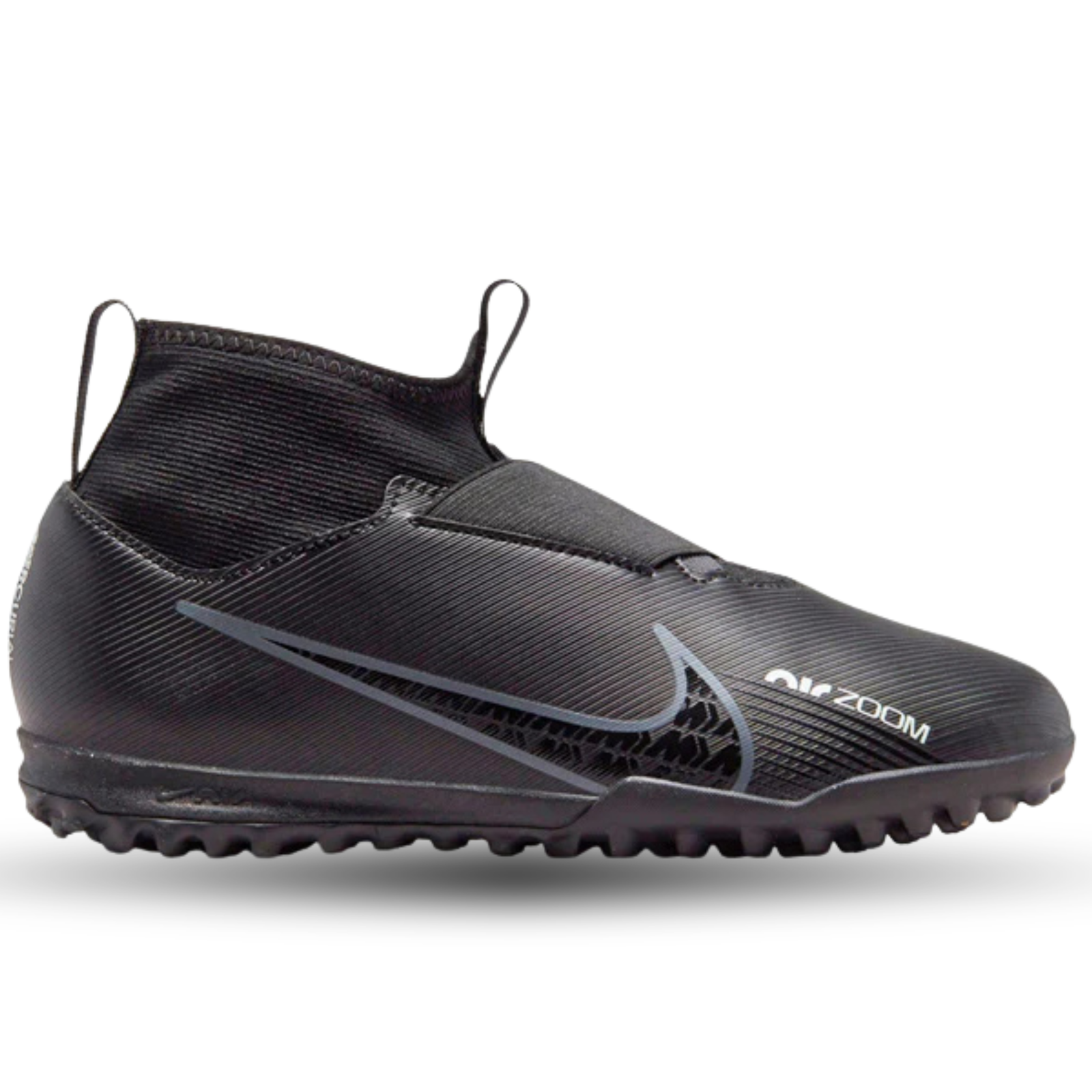 Nike Jr. Zoom Superfly 9 Academy TF (Negro/Gris Humo)