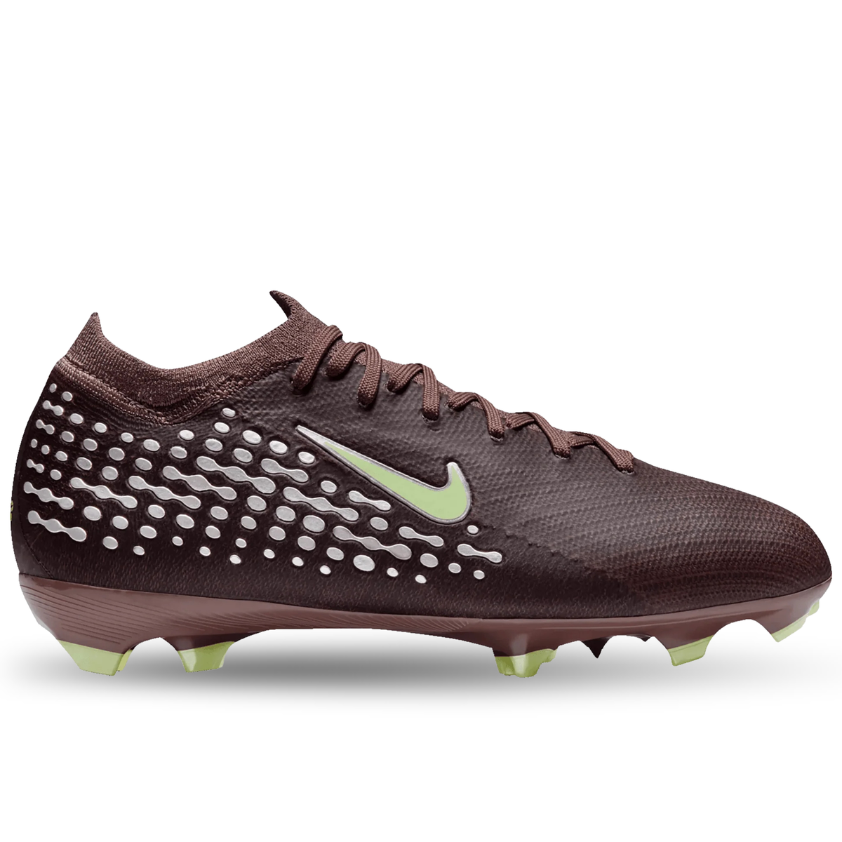 Nike Jr Zoom Vapor 16 Pro KM Firm Ground Soccer Cleats (Plum Eclipse/Metallic Silver)