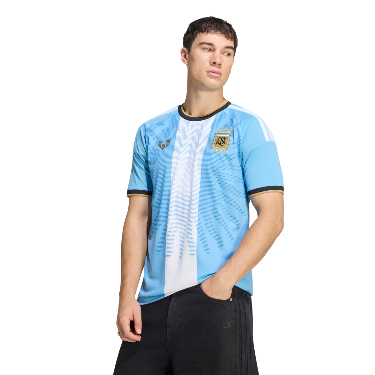 adidas Mens Argentina Home Anniversary Jersey 2026 (Blue/White)