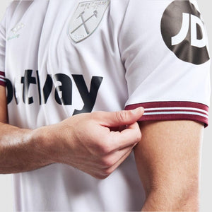 Umbro West Ham Away Jersey w/ EPL + No Room For Racism Patches 23/24 (White)