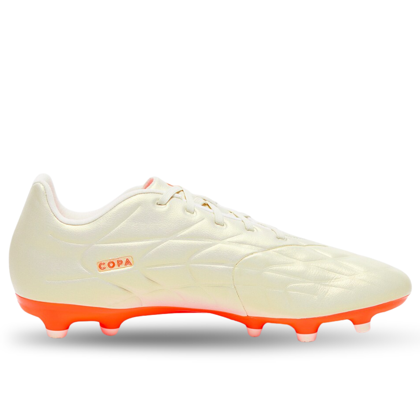 adidas Copa Pure.3 Firm Ground Soccer Cleats (Off White/Team Solar Orange)