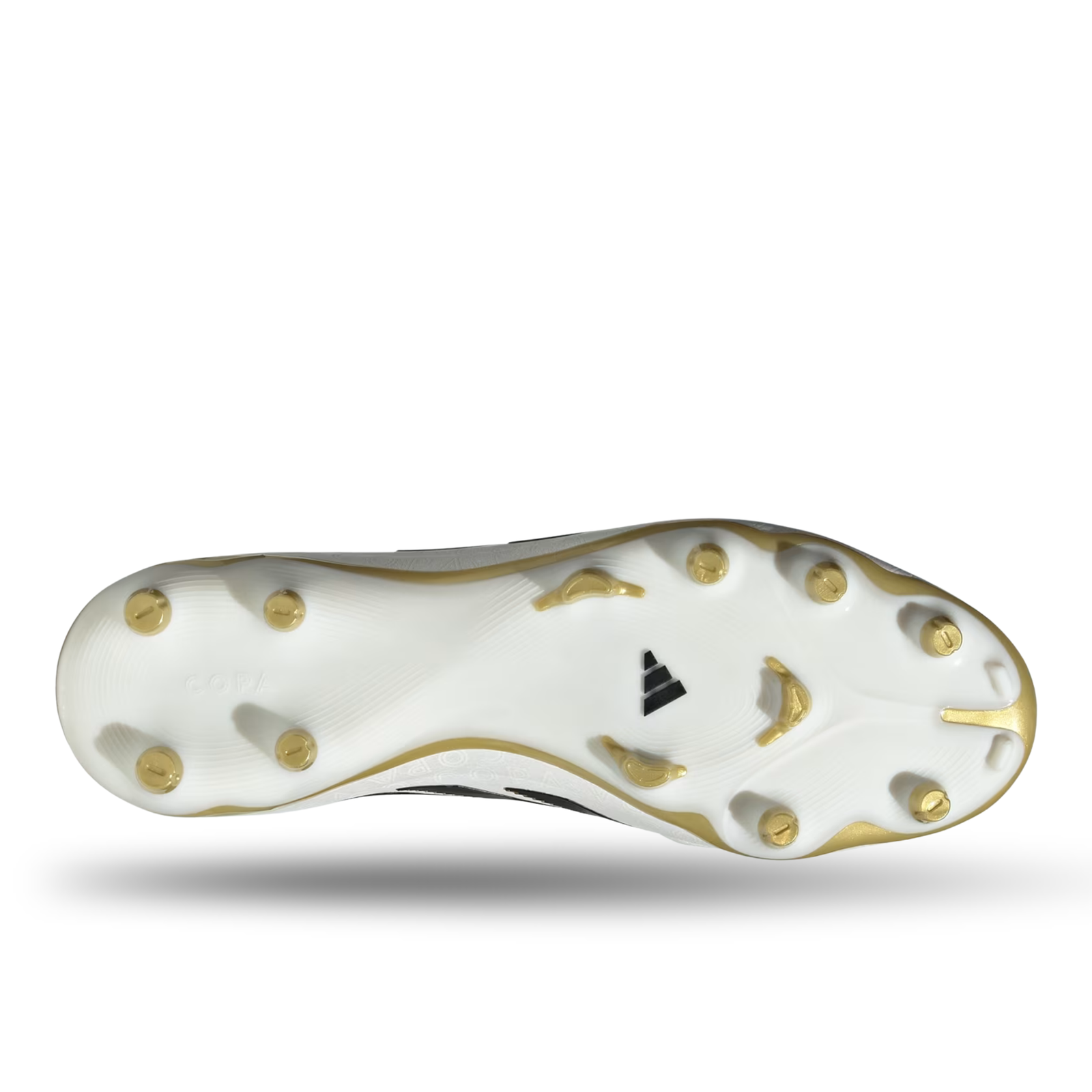 adidas Copa Pure III League Firm Ground Multi Ground Soccer Cleats (Zero Metallic/Black/Gold Metallic)