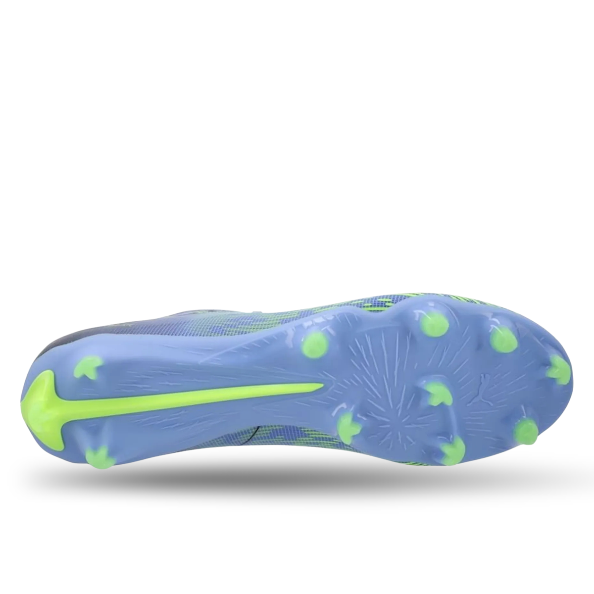 Puma Ultra 5 Match Chasing FG Soccer Cleats (Elektro Purple/Green Glare)