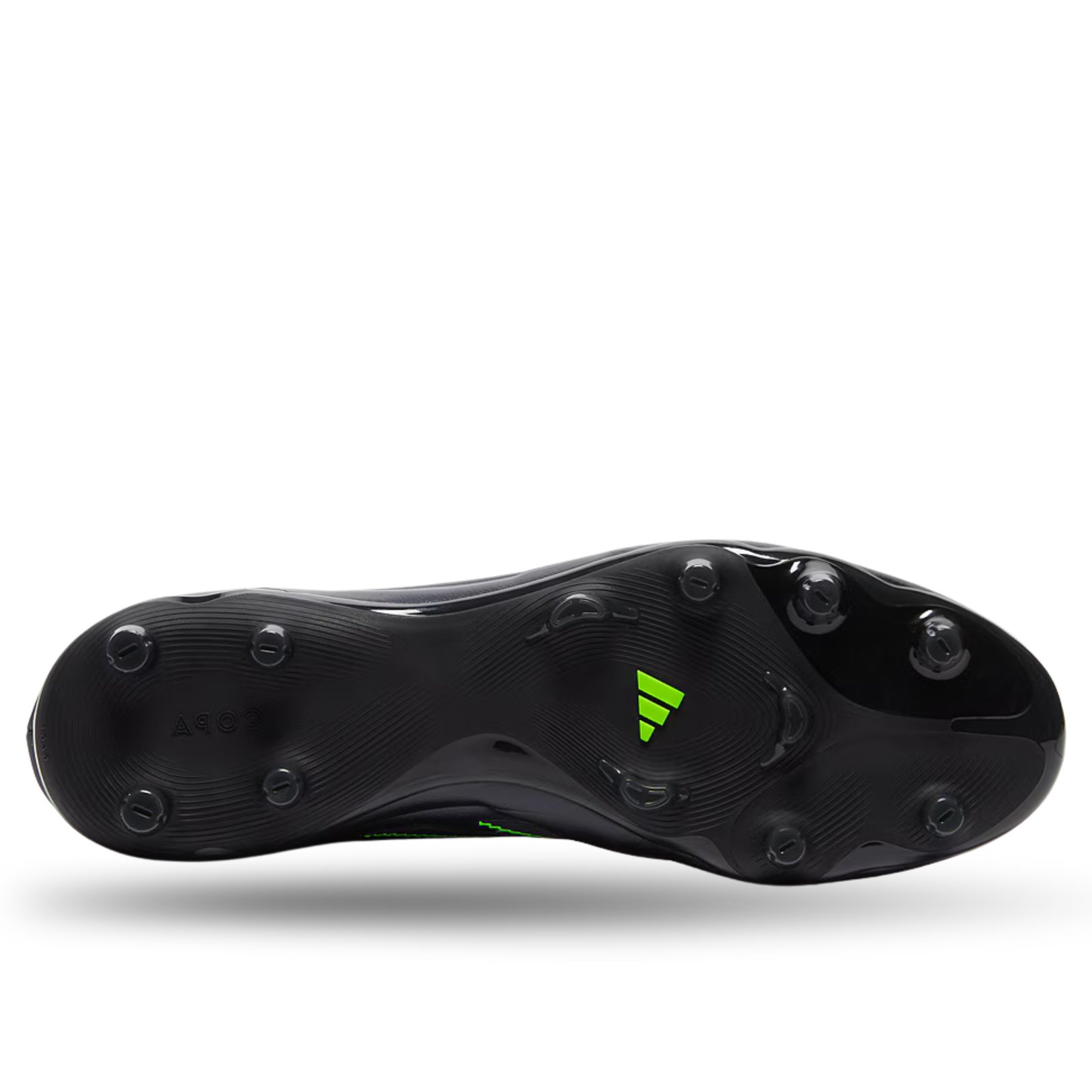 adidas Copa Pure III Pro Firm Ground Soccer Cleats (Black/Lucid Lemon)