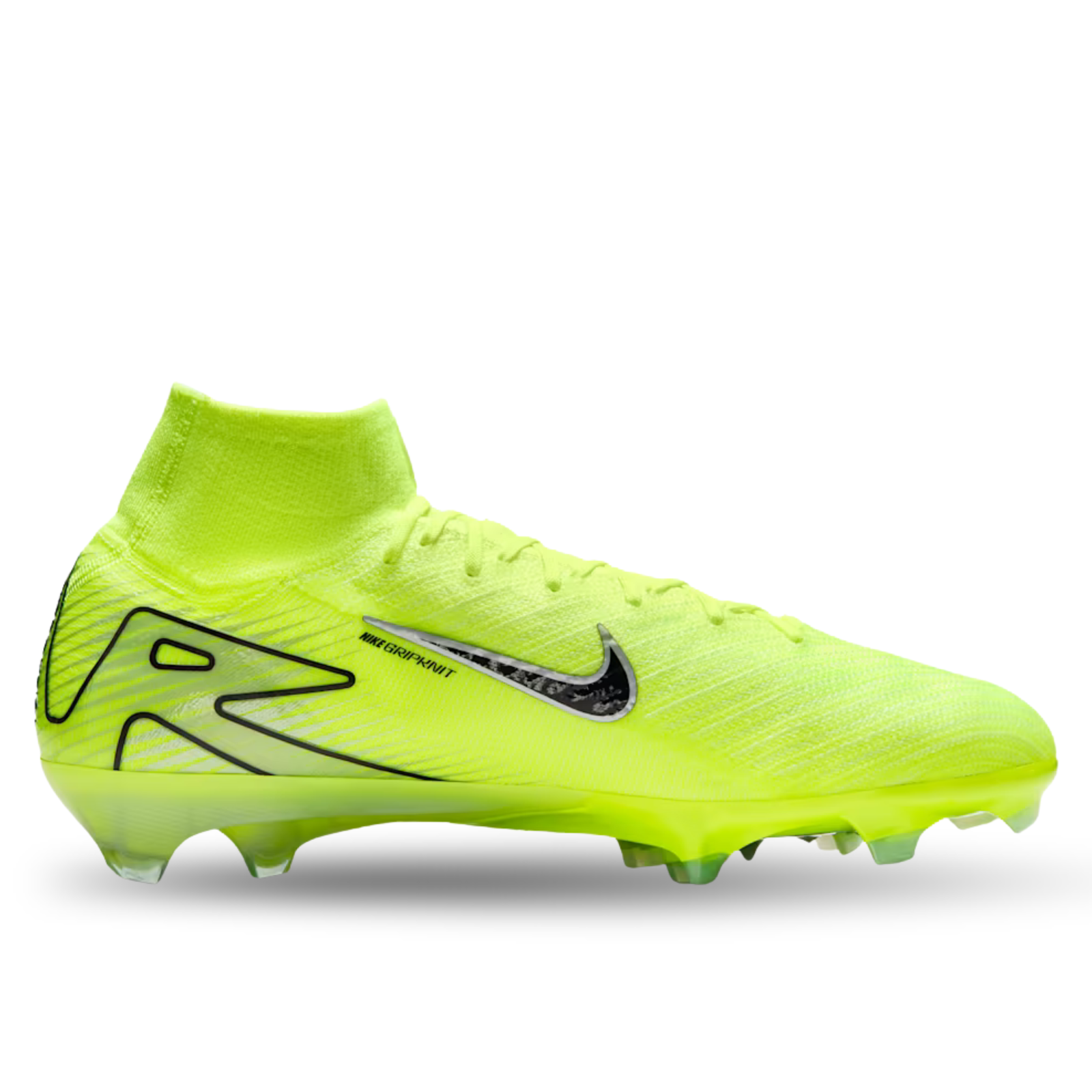 Nike Zoom Superfly 10 Elite FG Soccer Cleats (Volt/Black)