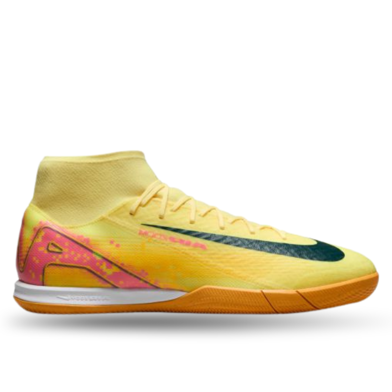 Nike Zoom Superfly 10 Academy KM Indoor Soccer Shoes (Light Laser Orange/Armory Navy)