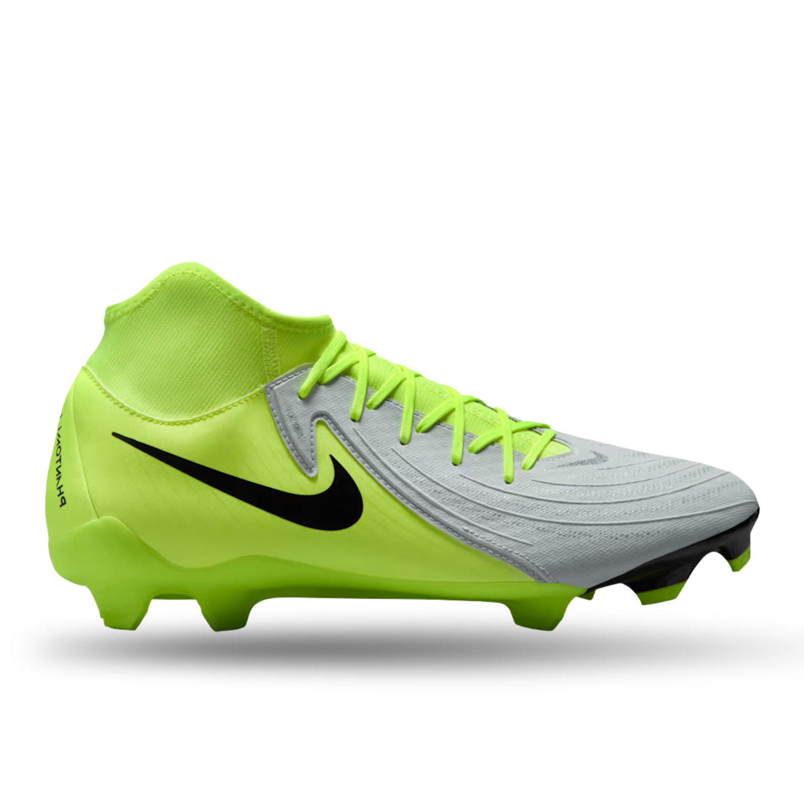 Nike Phantom Luna II Academy FG/MG Soccer Cleats (Metallic Silver/Black-Volt)