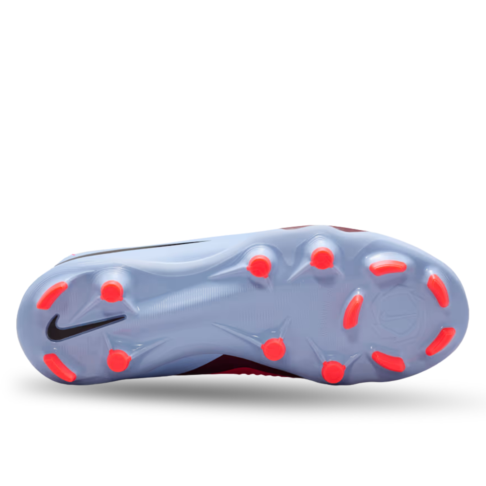 Nike Youth Jr Phantom 6 High Academy Firm Ground/Multi Ground Soccer Cleats (Royal Tint/Bright Crimson)